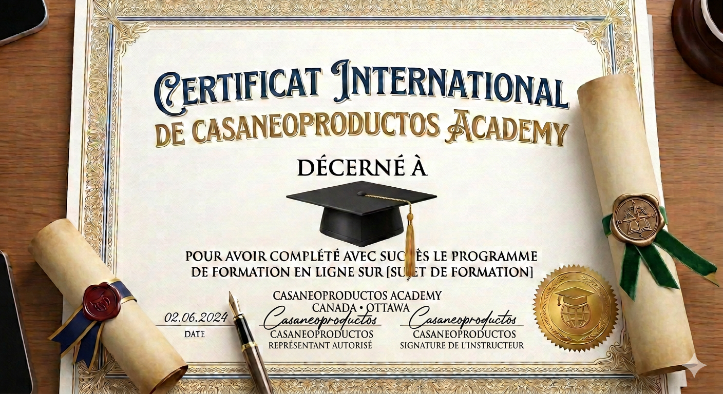 CERTIFICAT INTERNATIONAL